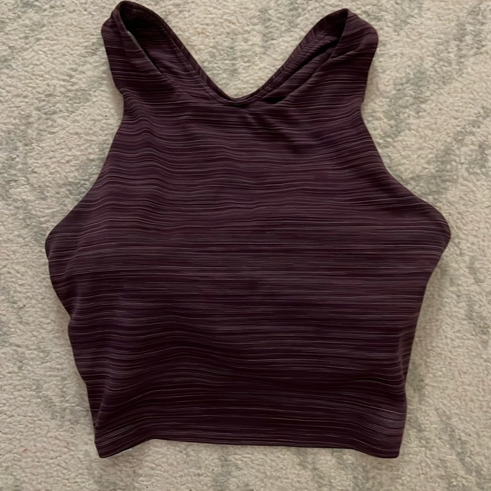 Athleta space dye crop sports bra